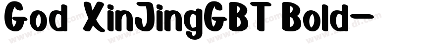 God XinJingGBT Bold字体转换